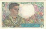 France 5 Francs 1943 Berger, 1943-07-22, Fayette:5.2, KM:98a UNC(63)