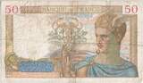 France 50 Francs 1935 Cérès, 1935-09-26, V.3063 VF(20-25)