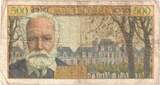 France 500 Francs 1958 Victor Hugo, 1958-07-10, Y.101 VF(20-25)