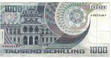 Austria 1000 Schilling 1983 Banknote, 1983-01-03, KM:152 EF(40-45)