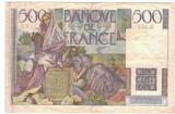 France 500 Francs 1953 Chateaubriand, R.144, Fayette:34.12 EF(40-45)