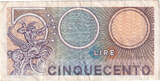 Italy 500 Lire 1976 Banknote, 1976-12-20, KM:94 EF(40-45)
