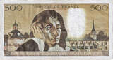 France 500 Francs 1968 Pascal, E.7, Fayette:71.2 EF(40-45)