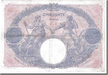 France 50 Francs 1914 Banknote, 50 F 1889-1927 