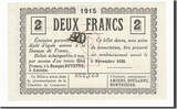 France 2 Francs 1915 Banknote, Pirot:7-38, Amiens UNC(65-70)