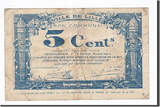 France 5 Centimes 1917 Banknote, Pirot:59-1630, Lille AU(55-58)