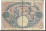 France 50 Francs Bleu et Rose, 1898-06-04, Fayette:14.10, KM:64b F(12-15)
