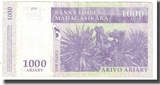 Madagascar 1000 Ariary 2004 Banknote, KM:89b EF(40-45)