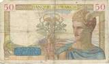 France 50 Francs 1936 Cérès, G.5222, Fayette:17.5, KM:81 VG(8-10)