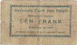 Belgium 1 Franc 1914 Banknote, 1914-08-27, KM:81 VF(20-25)