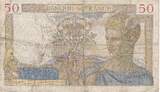 France 50 Francs 1936 Cérès, Fayette:17.30, KM:81 VF(30-35)