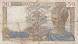 France 50 Francs 1938 Cérès, G.8731, Fayette:18.16, KM:85b VF(20-25)