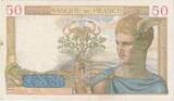 France 50 Francs 1940 Cérès, 1940-03-14, Z.12936 EF(40-45)