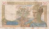 France 50 Francs 1940 Cérès, 1940-02-22, J.12644 VF(20-25)