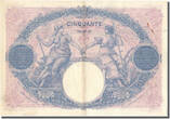 France 50 Francs 1926 Banknote, 50 F 1889-1927 