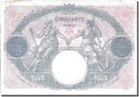 France 50 Francs 1922 Banknote, 50 F 1889-1927 