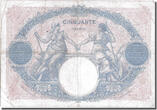 France 50 Francs 1923 Banknote, 50 F 1889-1927 