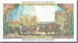 La Réunion 10 Nouveaux Francs on 500 Francs (1953) Réunion UNC(63)