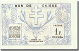 New Caledonia 1 Franc 1943 Banknote, 1943-03-29, KM:55a UNC(60-62)