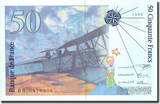 France 50 Francs St Exupéry, 1992, Fayette:72.1aB, KM:157a UNC(64)