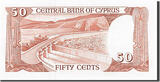 Cyprus 50 Cents 1984 Banknote, 1984-12-01 UNC(65-70)