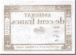 France 100 Francs 1795 Banknote, Chapotot, KM:A78, Lafaurie:173 UNC(63)