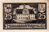 Germany 25 Pfennig 1921 Banknote, Belgern, Eglise 1921-11-01, AU(55-58) Mehl:70.1