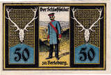 Germany 50 Pfennig Banknote, Berleburg, château, 1921 UNC(63) Mehl:80.1