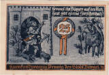 Germany 25 Pfennig 1921 Banknote, Bürgel, chasse 1921-05-28, UNC(63) Mehl:201.1a