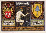 Germany 25 Pfennig 1922 Banknote, Stolzenau, peintre, Mehl:1277.1 UNC(63)