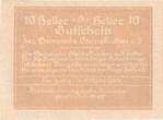 Austria 10 Heller Banknote, Steinakirchen, Eglise 1922 UNC(63) Mehl:FS 1017IIa