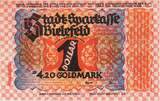 Germany 4.20 Goldmark 1923 Bielefeld, 1923-11-06 UNC(63)