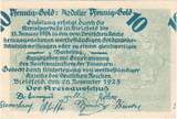 Germany 10 Goldpfenning 1923 Bielefeld, 1923-11-28 UNC(63)