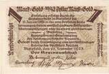 Germany 1 Goldmark 1923 Bielefeld, 1923-11-28 UNC(63)
