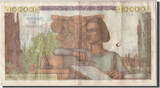 France 10,000 Francs 1953 Banknote, 10 000 F 1945-1956 