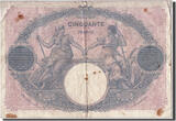 France 50 Francs 1922 Banknote, 50 F 1889-1927 