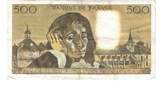France 500 Francs 1977 Pascal, L.72, Fayette:71.16, KM:156d EF(40-45)