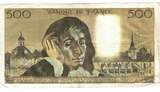 France 500 Francs 1973 Pascal, W.33, Fayette:71.10, KM:156b EF(40-45)