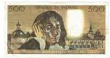 France 500 Francs 1973 Pascal, G.36, Fayette:71.10, KM:156b AU(50-53)