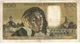 France 500 Francs 1973 Pascal, O.38, Fayette:71.10, KM:156b VF(30-35)