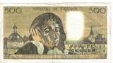 France 500 Francs 1976 Pascal, H.59, Fayette:71.14, KM:156d VF(30-35)