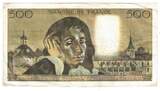 France 500 Francs 1973 Pascal, H.40, Fayette:71.10, KM:156b VF(30-35)