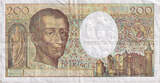 France 200 Francs 1990 Montesquieu, G.099, Fayette:70.10b, KM:155d EF(40-45)