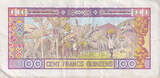 Guinea 100 Francs 1985 Banknote, KM:30a EF(40-45)