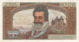 France 50 Nouveaux Francs 1960 Henri IV, F.56, Fayette:58.5 AU(55-58)