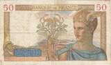 France 50 Francs 1936 Cérès, P.4102, Fayette:17.23, KM:81 VF(30-35)