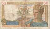 France 50 Francs 1936 Cérès, Z.5152, Fayette:17.31, KM:81 VF(20-25)