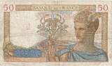 France 50 Francs 1939 Cérès, H.9745, Fayette:18.22, KM:85b VF(20-25)