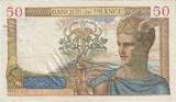 France 50 Francs 1940 Cérès, T.12754, Fayette:18.40, KM:85b AU(55-58)