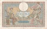 France 100 Francs 1924 Luc Olivier Merson, E.11212, Fayette:24.2 VF(30-35)